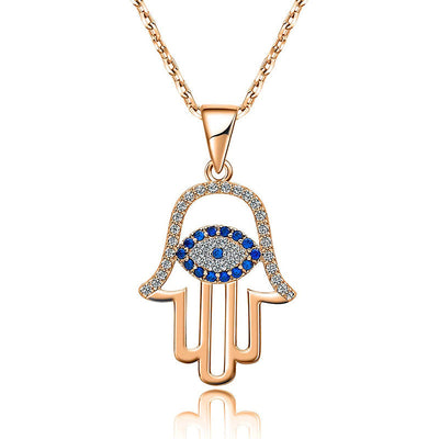 Die Alina Hamsa Halskette in Roségold - Zeitlose Eleganz & Schutz