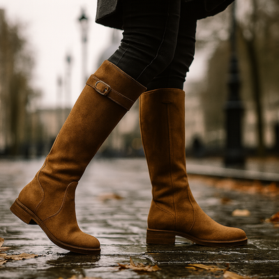 Amalia | Elegante wasserdichte Lederstiefel