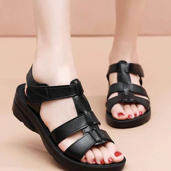 Thessy – Hochwertige, bequeme Riemchensandalen aus Leder