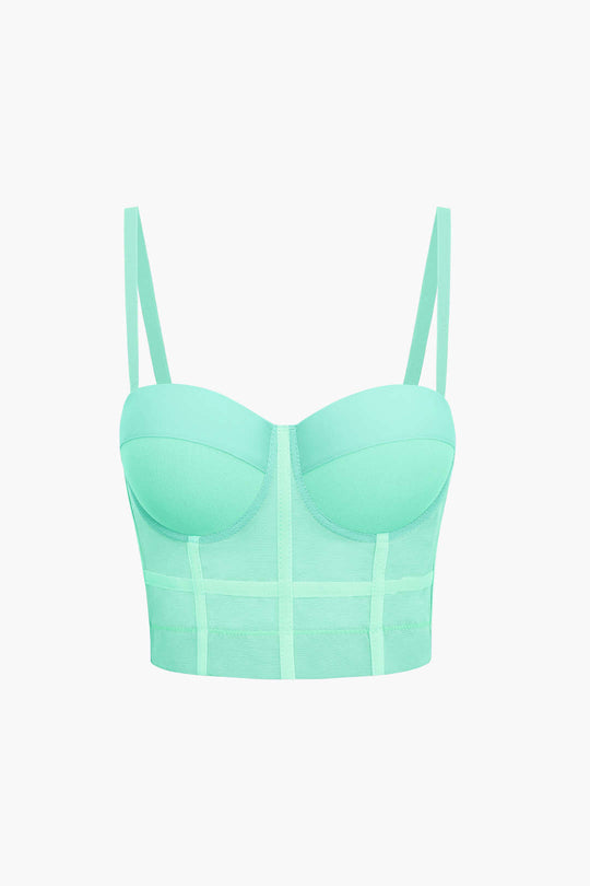 Andrea | Luftiges Mesh Bustier Korsett Top