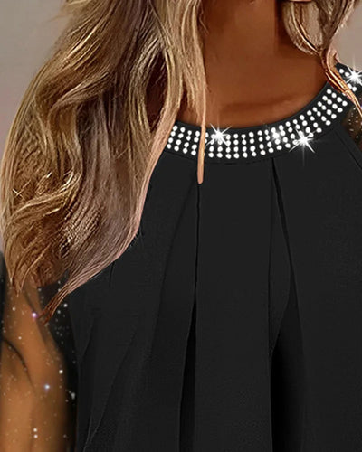 Andrea | Pailletten Ausgeh Top