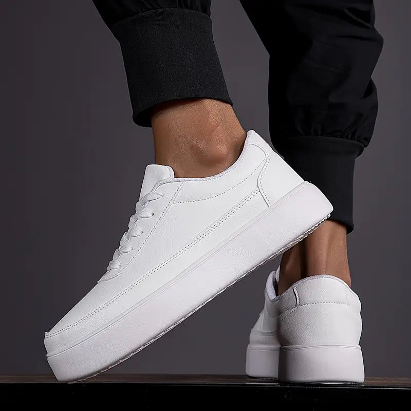 Jeremias | Klassisch Weiß Langlebig Herren Skateschuhe