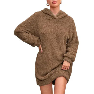 Viviana | Bequemer Damenpullover mit weicher Kapuze