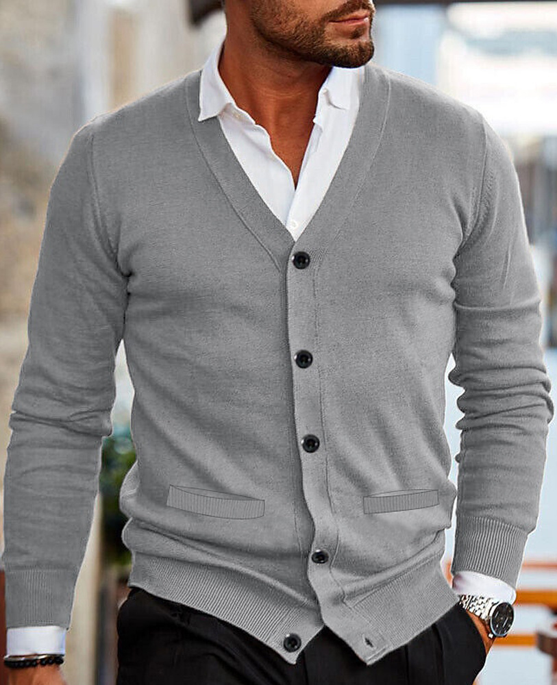 Bequeme Herren Strickjacke