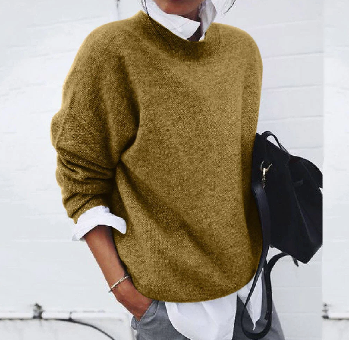 Jovanka | Entspannt Weich Damen Strickpullover