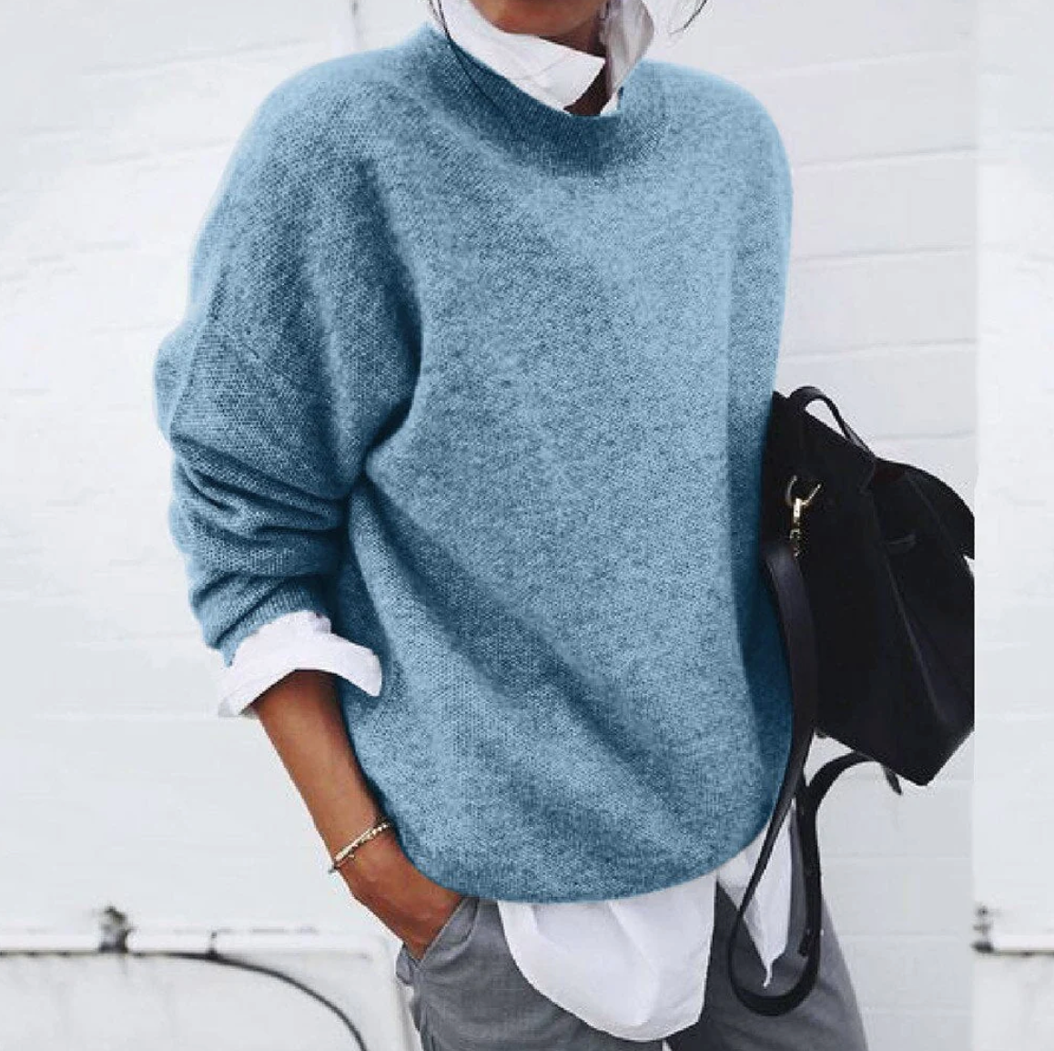 Jovanka | Entspannt Weich Damen Strickpullover