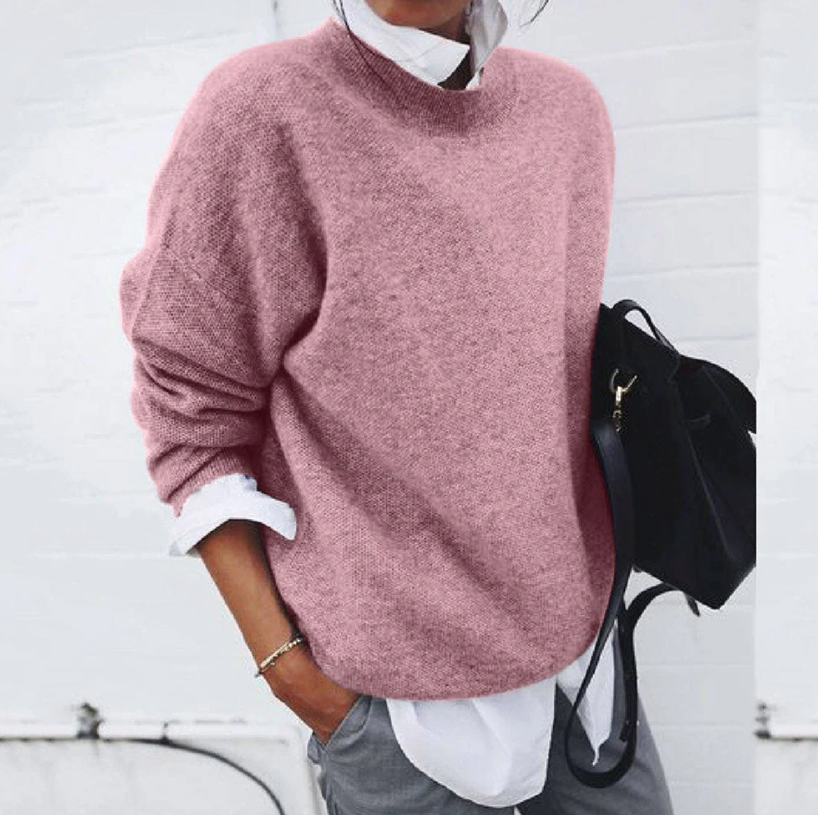 Jovanka | Entspannt Weich Damen Strickpullover