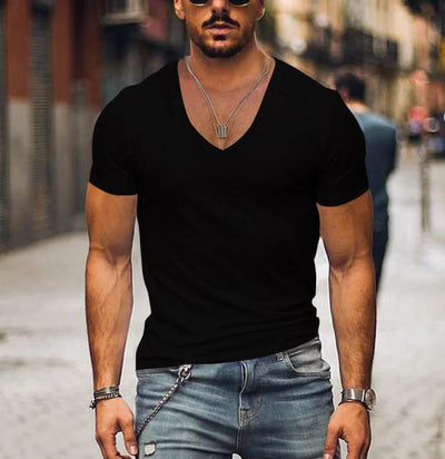 Gratian | Zeitloses Soft-Fit V-Ausschnitt T-Shirt für Herren