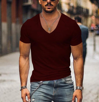 Gratian | Zeitloses Soft-Fit V-Ausschnitt T-Shirt für Herren