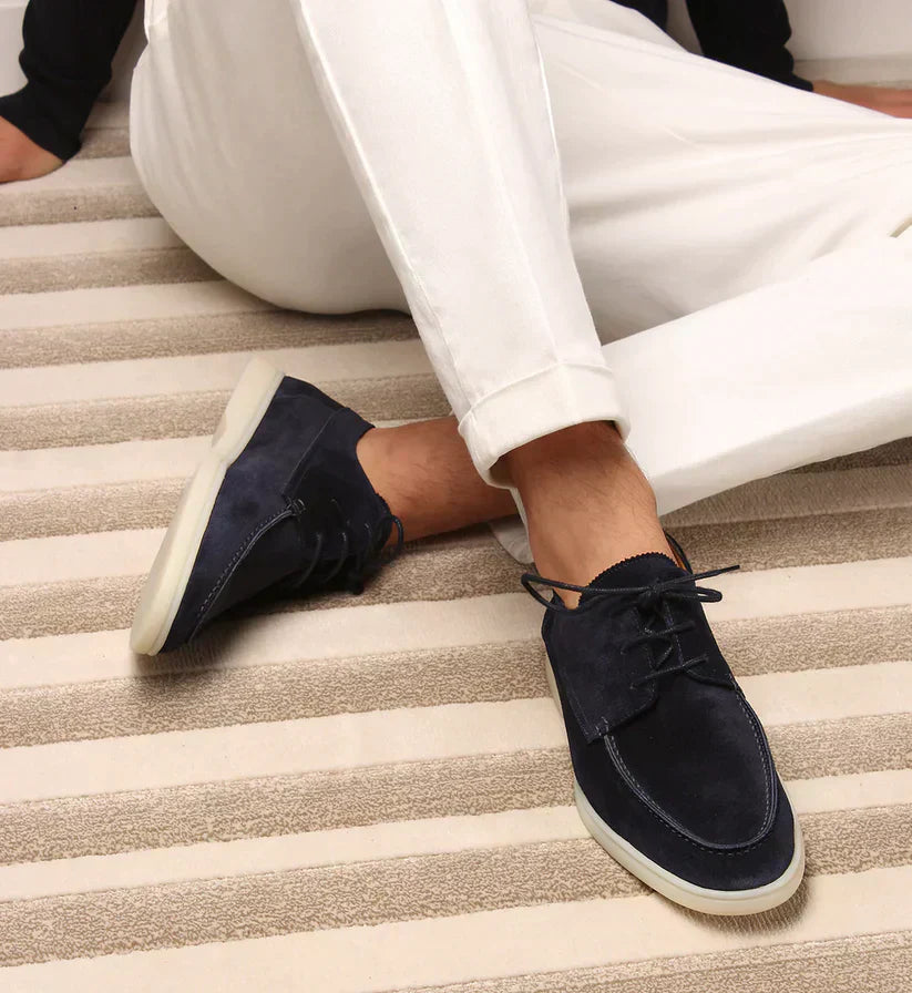 George - Luxuriöse Herren-Loafer aus Leder mit Schnürung