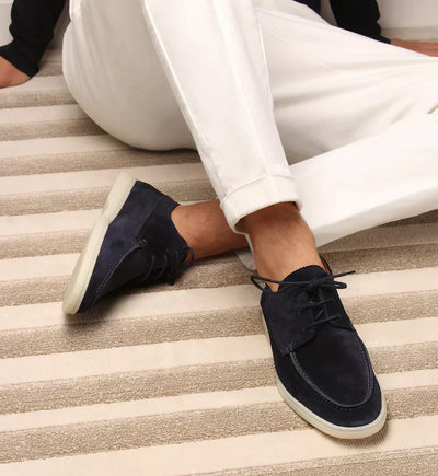 George - Luxuriöse Herren-Loafer aus Leder mit Schnürung