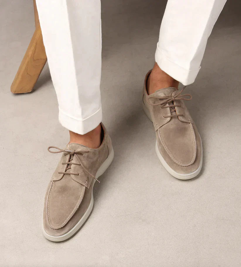 George - Luxuriöse Herren-Loafer aus Leder mit Schnürung