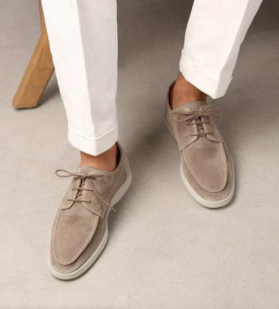George - Luxuriöse Herren-Loafer aus Leder mit Schnürung