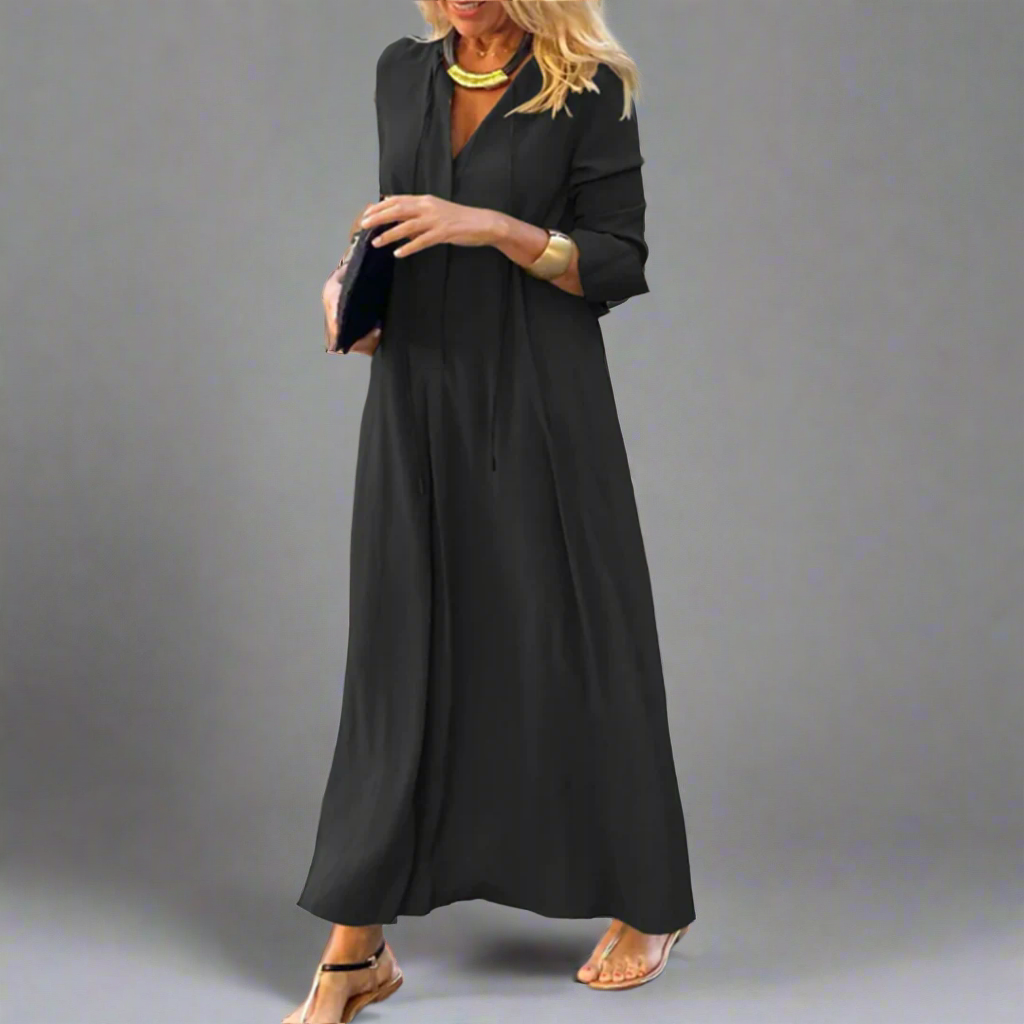 Suse™ | Bequemes Locker Sitzendes Maxikleid
