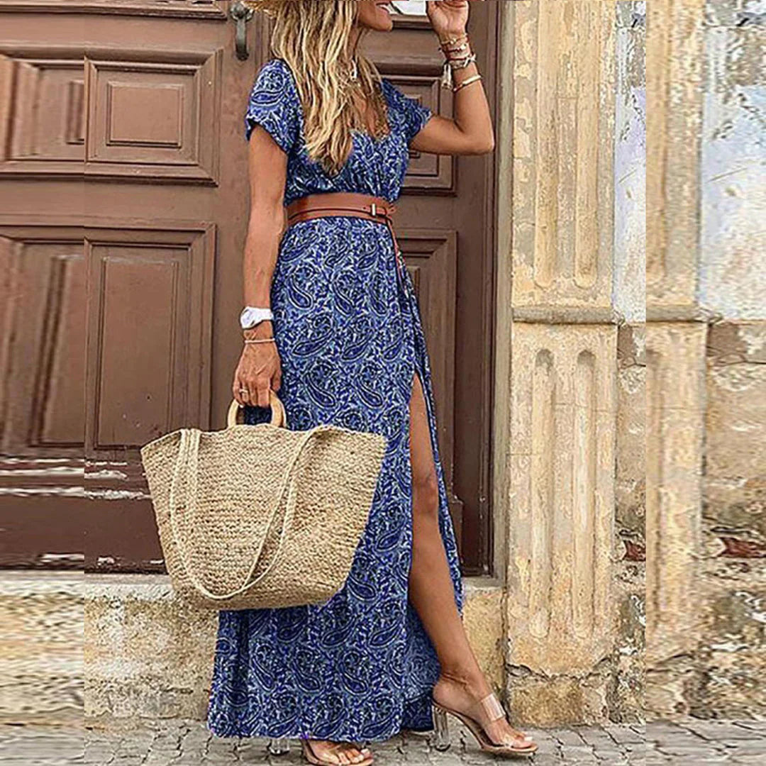 Noridel – Boho-Maxikleid mit Paisley-Print