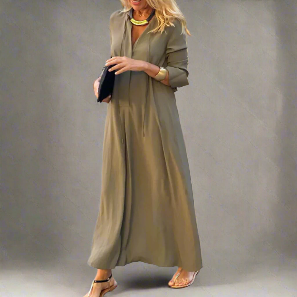 Suse™ | Bequemes Locker Sitzendes Maxikleid