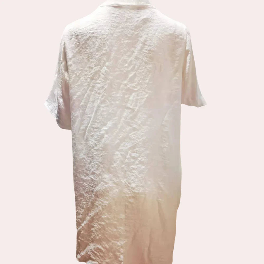 Myrtell – Strandkleid aus Leinen mit lockerer Passform