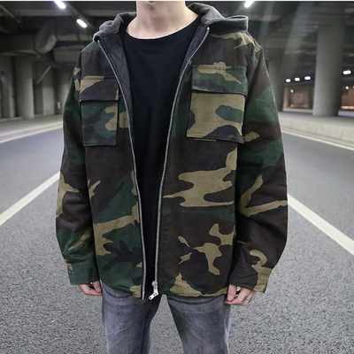 Lucius | Moderner Fit Camo Herren Hoodie Jacke