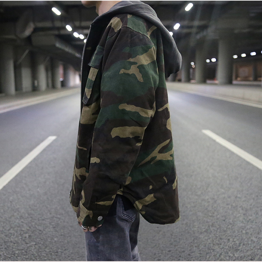Lucius | Moderner Fit Camo Herren Hoodie Jacke