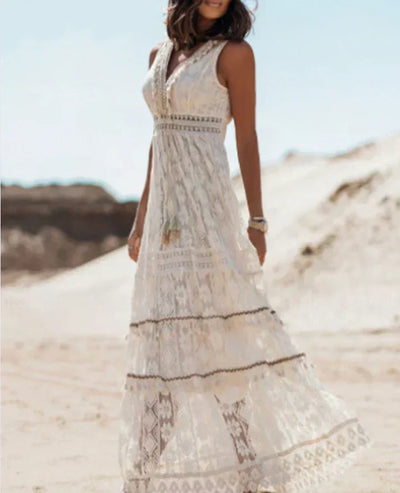 Reba - Boho-Kleid mit langen Ärmeln
