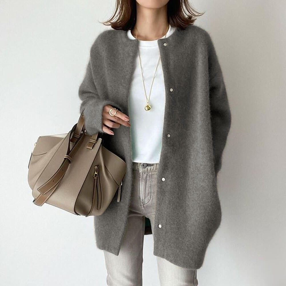 Quirina | Weiches und Stilvolles Essential Damen Strickjacke