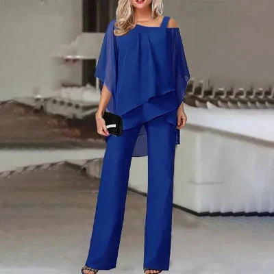 Alaine – Elegantes Chiffon-Zweiteiler-Set