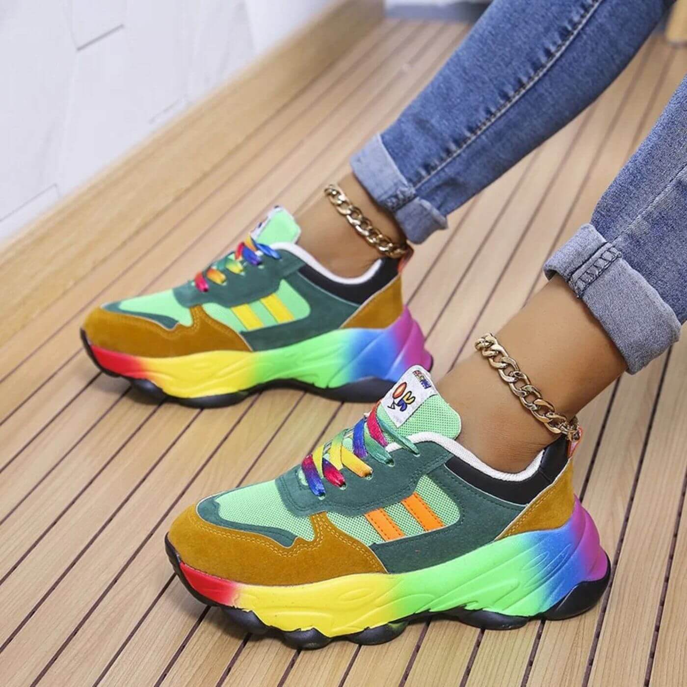 VIRELLA - STILVOLLER FARBENFROHER ORTHOPÄDISCHER TURNSCHUH