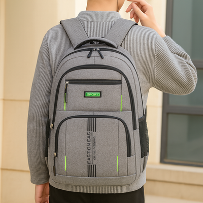 Herrenrucksack mit großem Fassungsvermögen – Stylische Reisetasche mit Laptopfach und mehreren Taschen