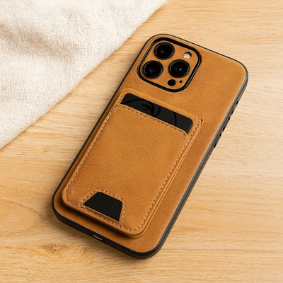 Luxus PU Lederetui – Kartenhalter & Standfunktion