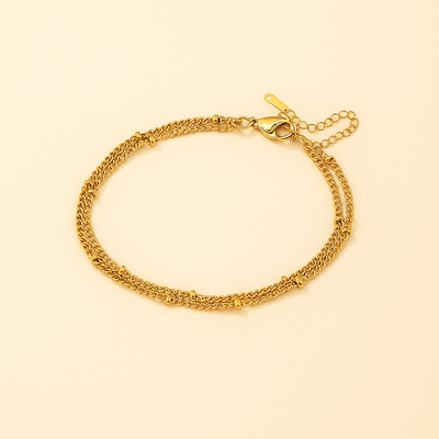 Elegantes minimalistisches Perlenkettenarmband - einfach und vielseitig