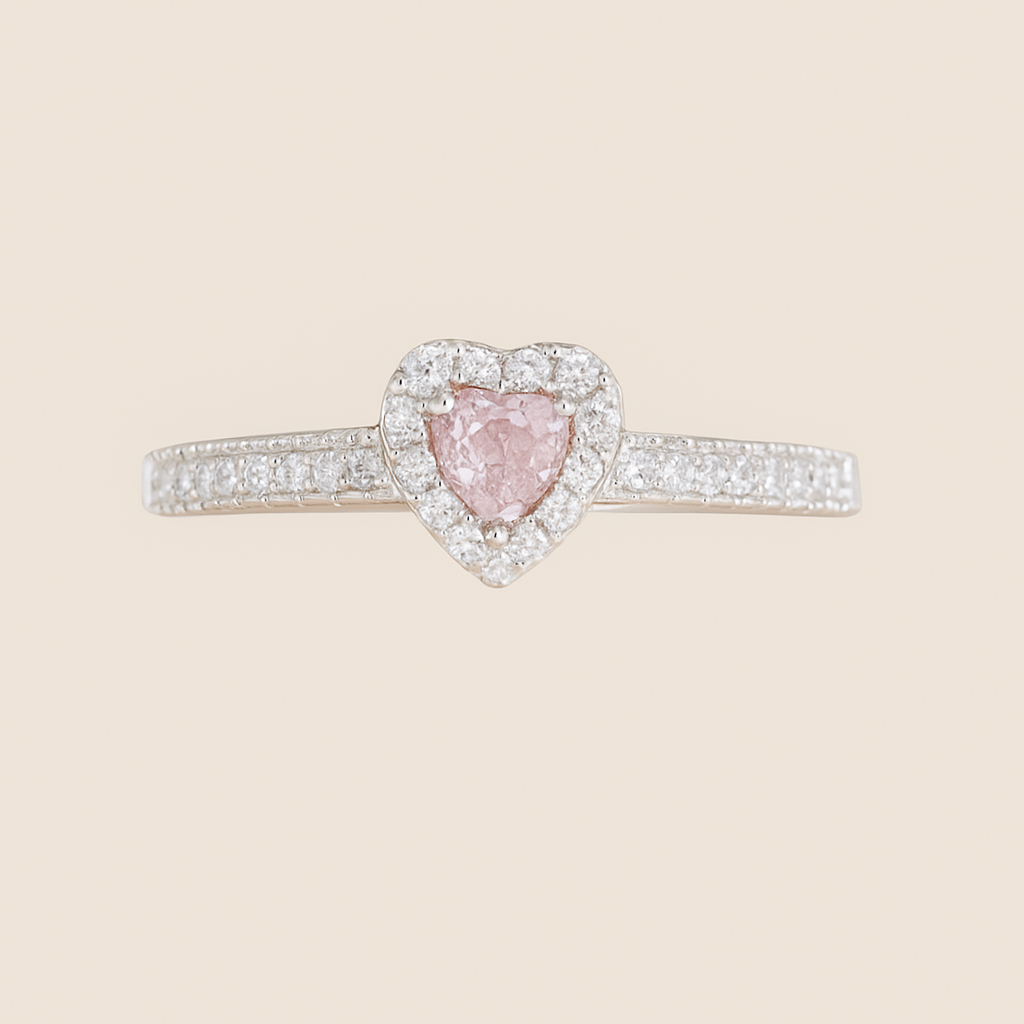 Luxuriöser herzförmiger Ring mit kubischem Zirkon - Women's Promise