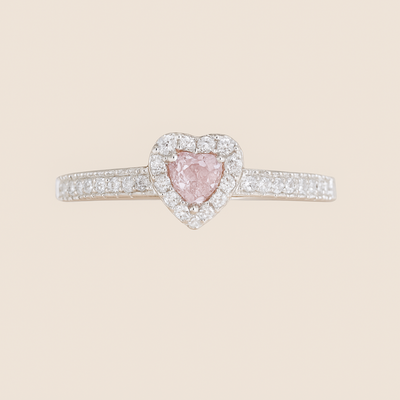 Luxuriöser herzförmiger Ring mit kubischem Zirkon - Women's Promise
