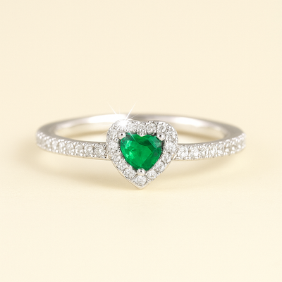 Luxuriöser herzförmiger Ring mit kubischem Zirkon - Women's Promise