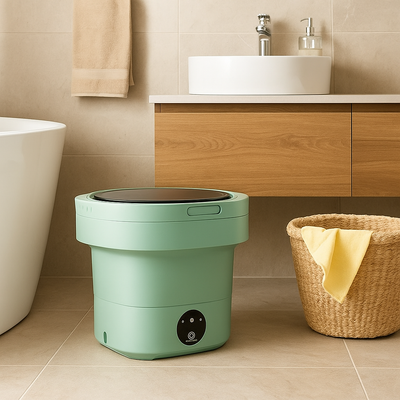 AquaNest – Ultrakompakte zusammenklappbare Waschmaschine | Schulte