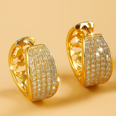 Elegante Zirkonia-Creolen – Funkelnd für Sie