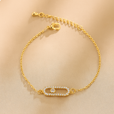 Erin Trendiges Minimalistisches Zirkonia-Armband