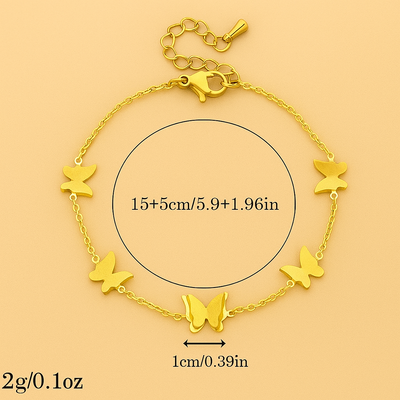 Elegantes Goldenes Schmetterlingsarmband – Feiner Schmuck für Frauen