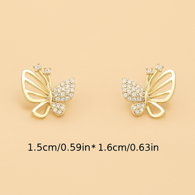 Exquisite Schmetterlingsohrringe - einfach und schick