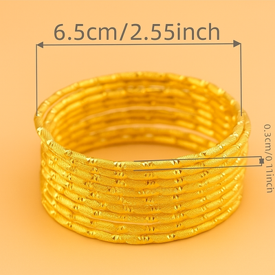 Gold-plated Brass Armreif - Luxus-Armband
