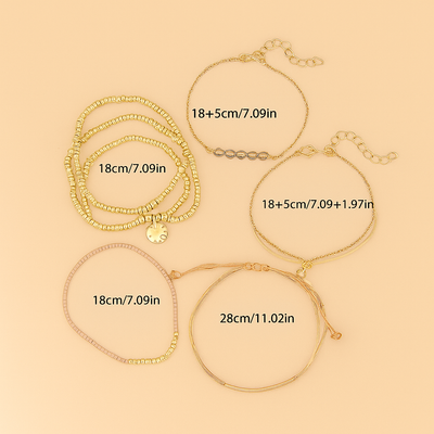Elegantes Perlenarmband-Set