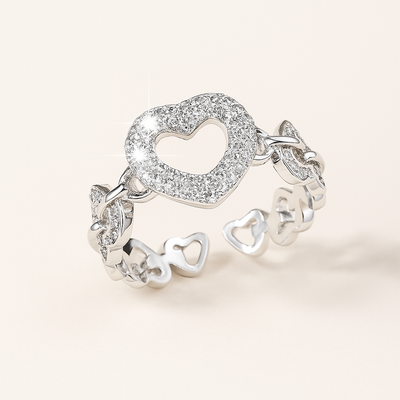 Gedurfde Hard Statement Ring - Fonkelende Synthetische Zirkonia