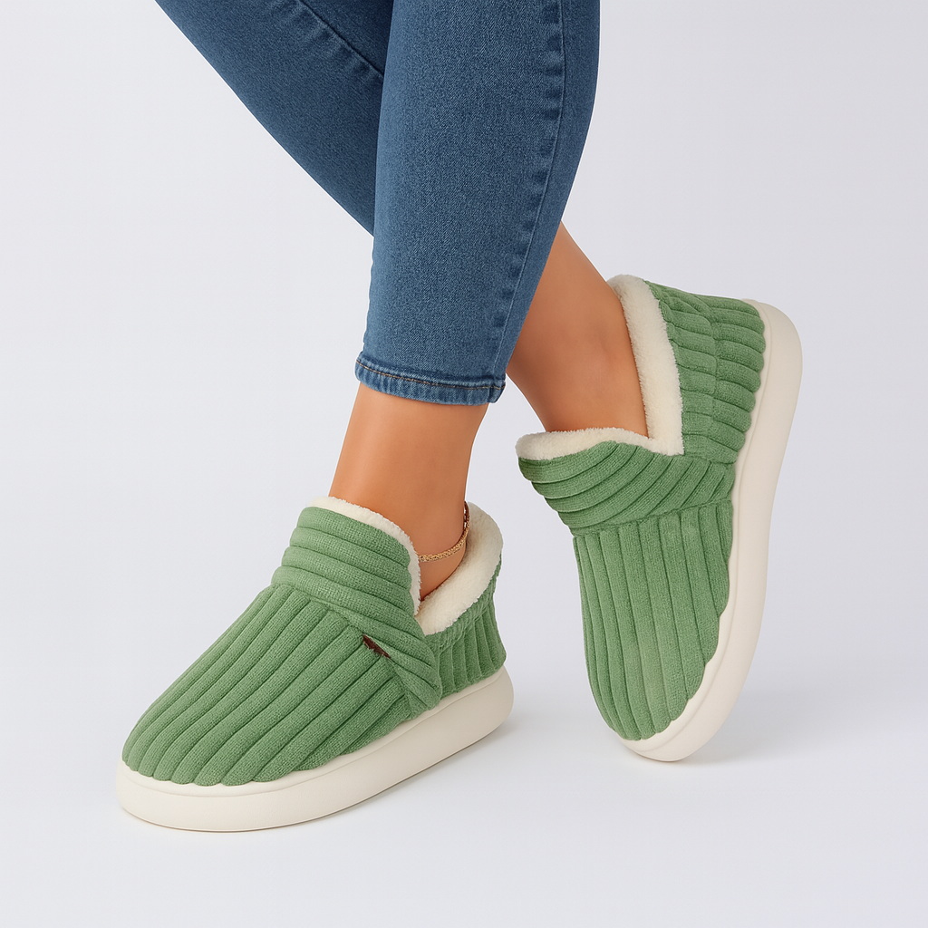 FuzzyWarm | Kuschelige Slip-On-Hausschuhe