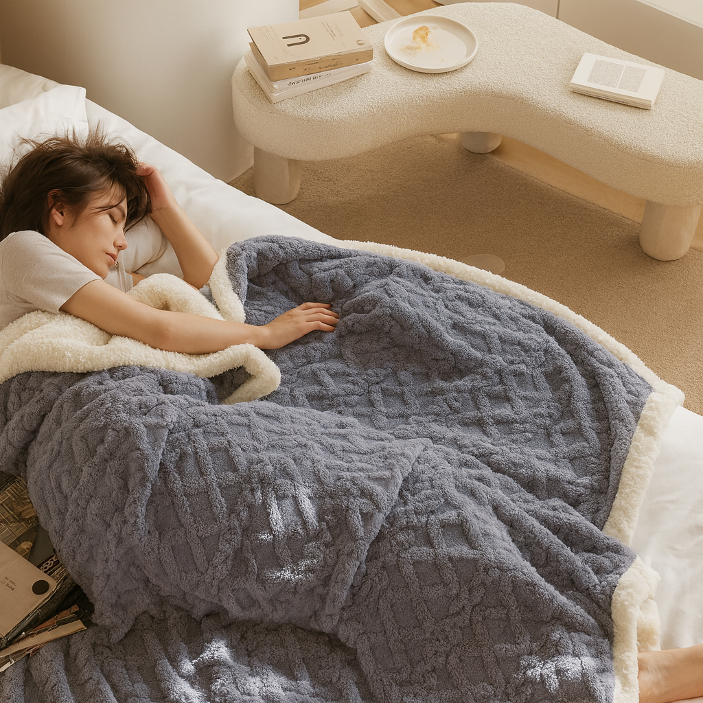 Soren | Dicke Winterdecke aus Lammwolle