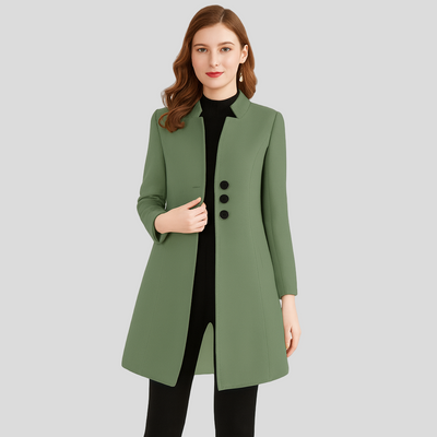 Isla | Eleganter Mantel mit Knopfleiste
