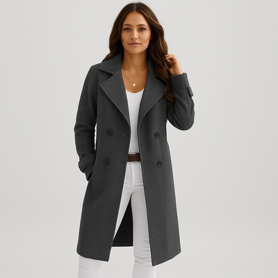 Eloise Eleganter zweireihiger Herbstmantel