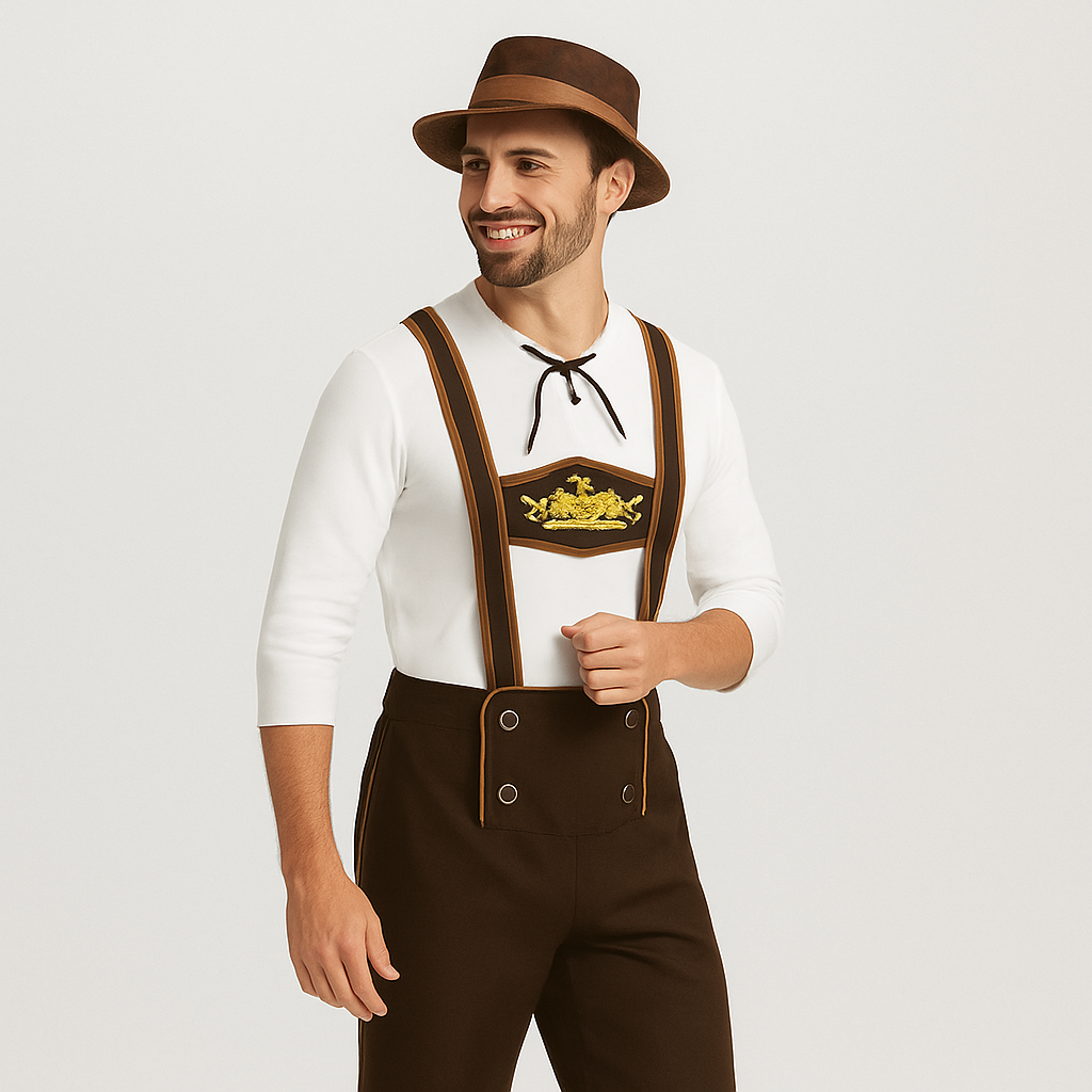 Herren Trachtenkostüm Set – Komplettes Outfit für Oktoberfest & Bierfest