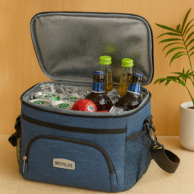 Isolierte Picknick-Kühltasche – Thermotasche für Outdoor, Strand & Camping