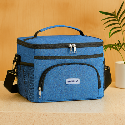 Isolierte Picknick-Kühltasche – Thermotasche für Outdoor, Strand & Camping