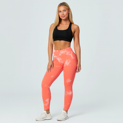 Elegante Marmor-Batik-Yoga-Leggings – Stylische und sportliche Activewear für Damen