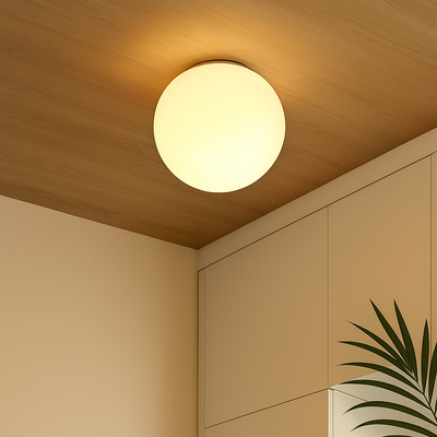 LumaGlow – Moderne Wandleuchte mit mattem Glas-Schirm und eleganter Basis